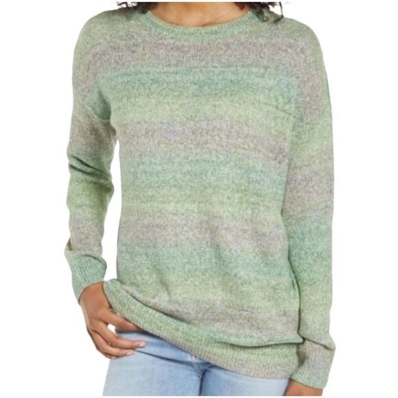 BP. Womens Space Dye‎ Stripe Knit Sweater Size Small New - Picture 1 of 13